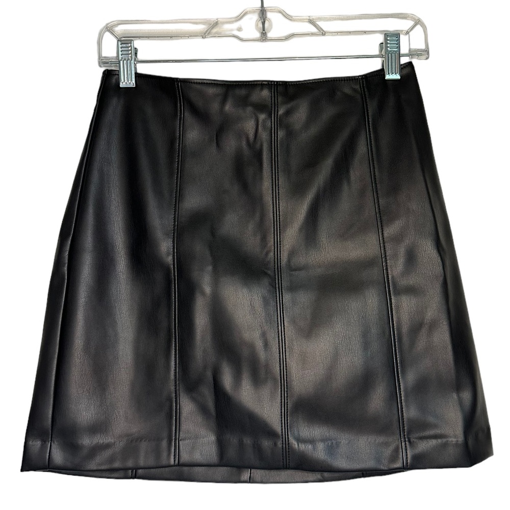 Vegan Leather Mini Skirt